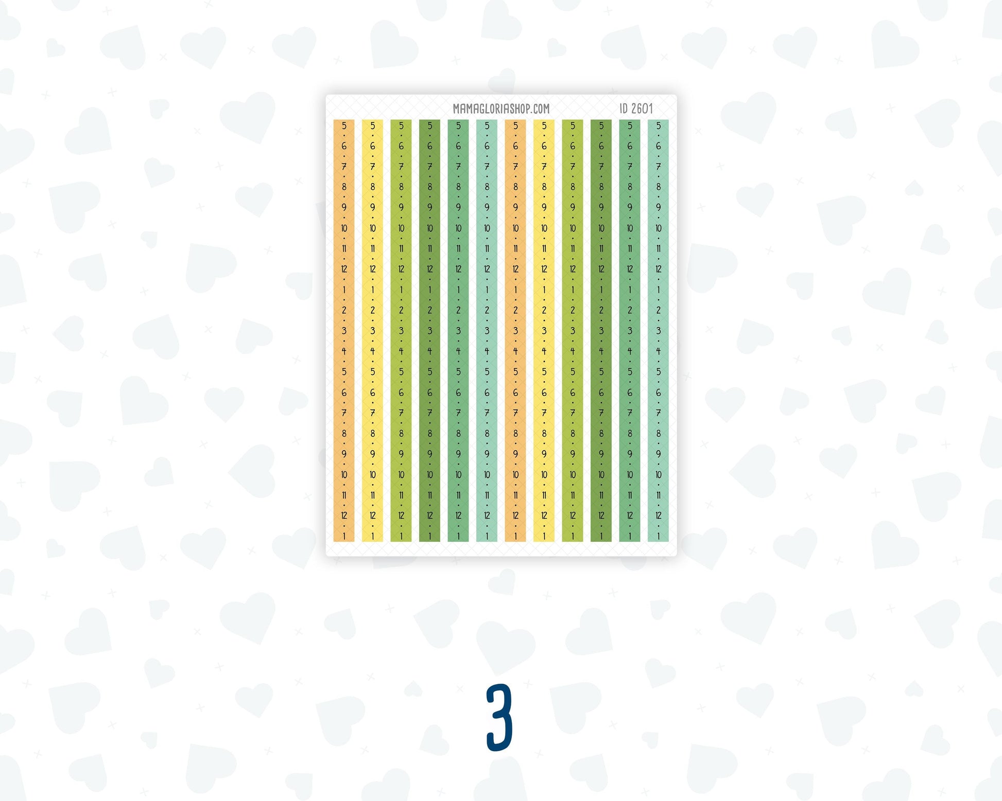 Hobonichi Cousin Daily Time Strips | A5 Daily Timeline Stickers | Hourly Schedule Labels | Time Blocking Planner Stickers