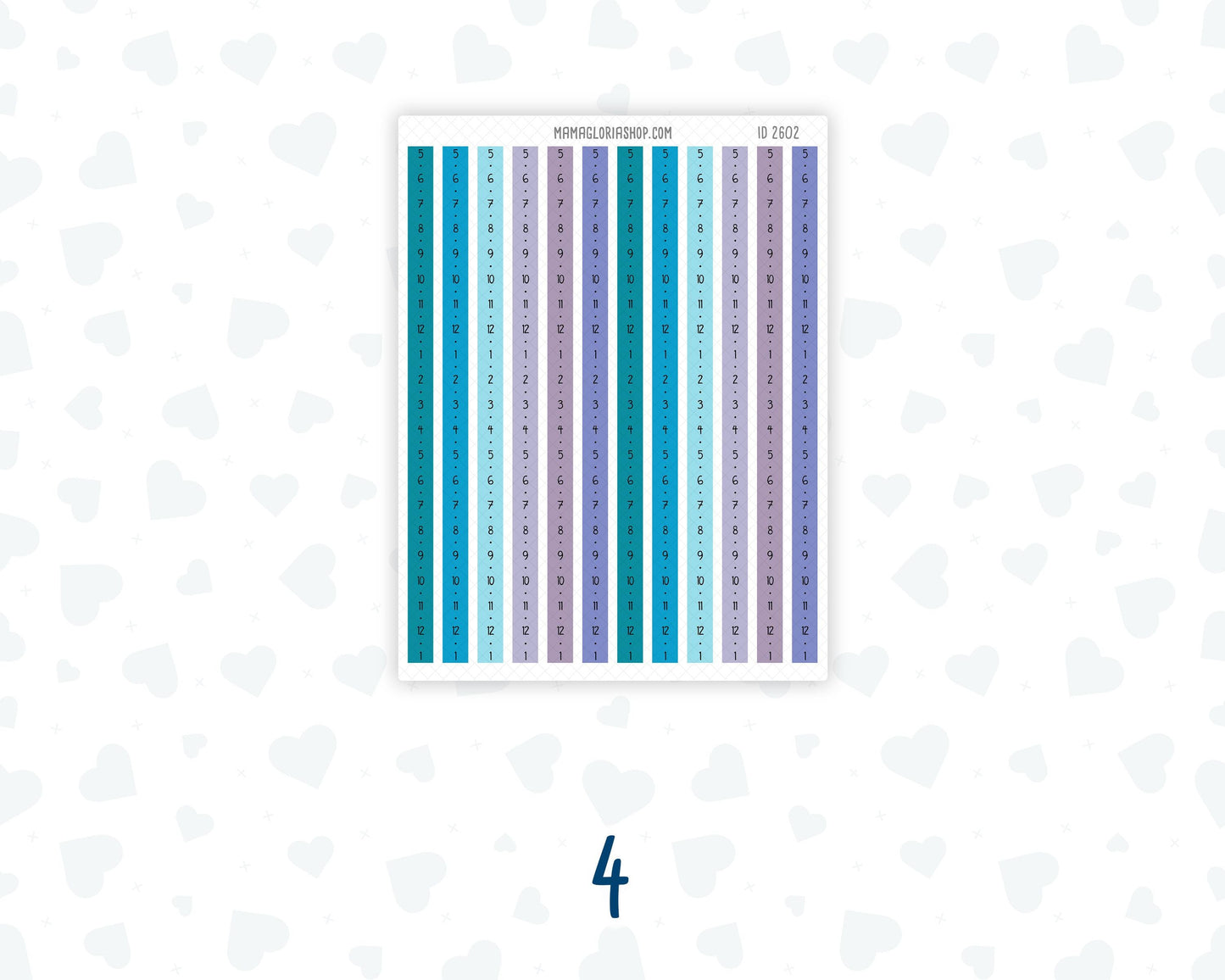 Hobonichi Cousin Daily Time Strips | A5 Daily Timeline Stickers | Hourly Schedule Labels | Time Blocking Planner Stickers