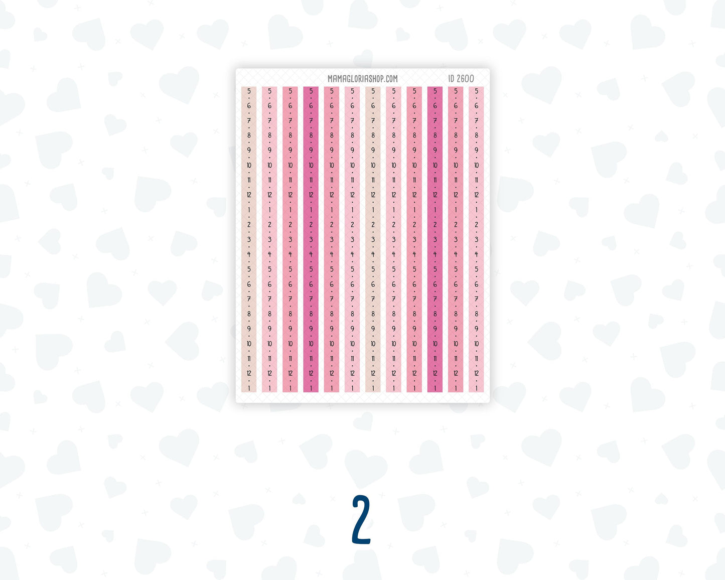 Hobonichi Cousin Daily Time Strips | A5 Daily Timeline Stickers | Hourly Schedule Labels | Time Blocking Planner Stickers
