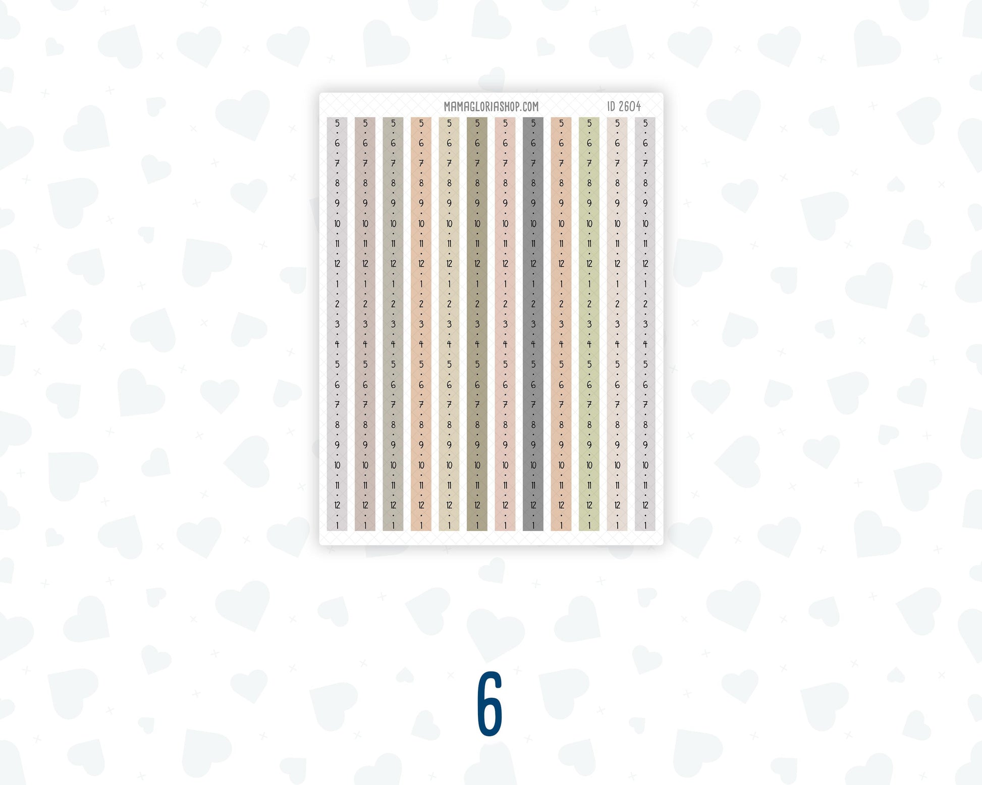 Hobonichi Cousin Daily Time Strips | A5 Daily Timeline Stickers | Hourly Schedule Labels | Time Blocking Planner Stickers