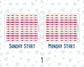 Hobonichi Weeks Monthly Day Headers | Monthly Planner Stickers |Functional Planner Stickers | Month View Labels