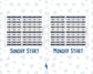 Hobonichi Weeks Monthly Day Headers | Monthly Planner Stickers |Functional Planner Stickers | Month View Labels