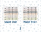 Hobonichi Cousin Monthly Day Headers | A5 Monthly Planner Stickers | Functional Planner Stickers | Month View Labels