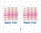 Hobonichi Cousin Monthly Day Headers | A5 Monthly Planner Stickers | Functional Planner Stickers | Month View Labels