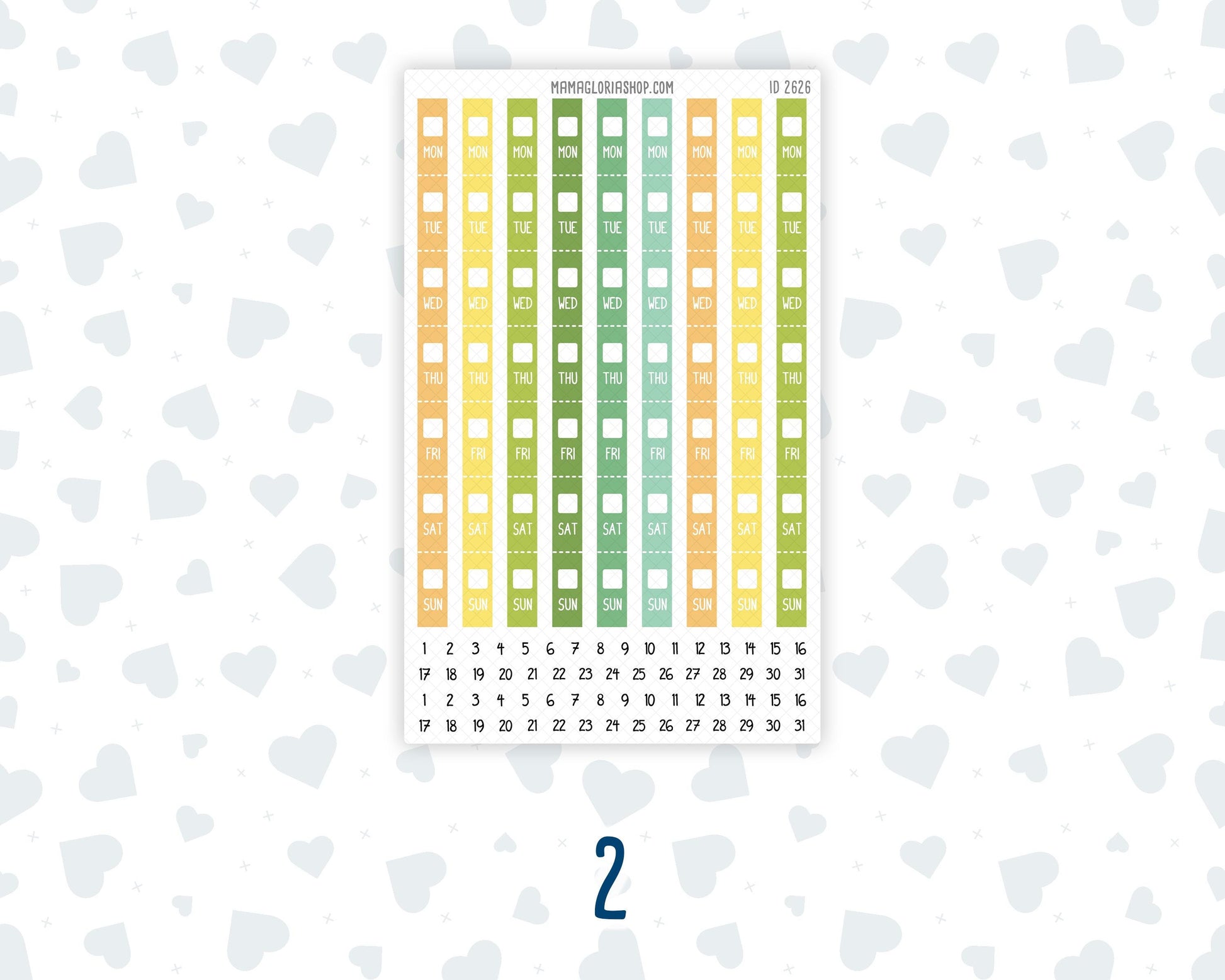 Hobonichi Weeks Weekly Date Covers | Hobonichi Weeks Date Stickers | Weekly Date Headers | Functional Planner Stickers