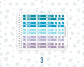 Hobonichi Cousin Weekly Date Covers | A5 Weekly Date Stickers | Hobonichi Cousin Weekly Headers | Functional Planner Stickers