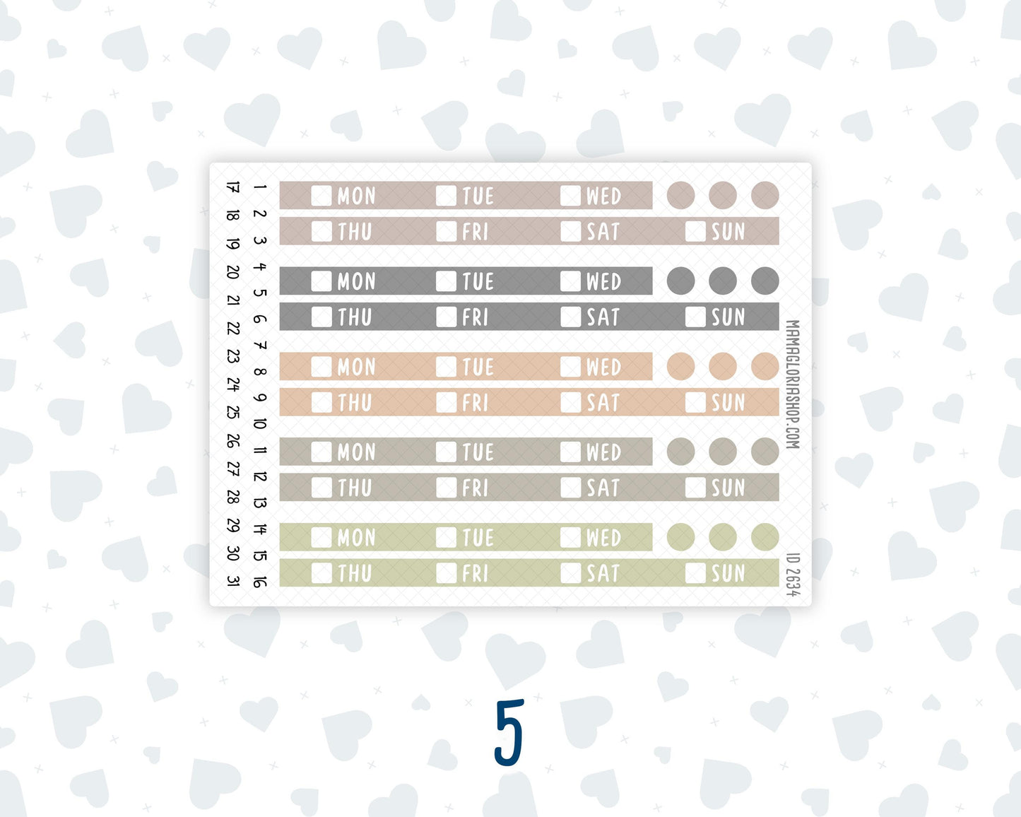 Hobonichi Cousin Weekly Date Covers | A5 Weekly Date Stickers | Hobonichi Cousin Weekly Headers | Functional Planner Stickers