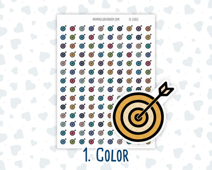 Goals - Target - Focus - Goal Setting - Planner Icon Sticker