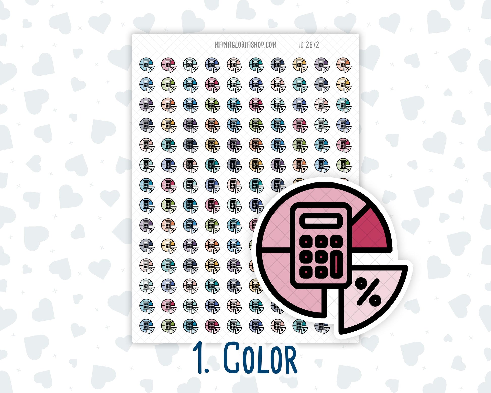 Finance - Calculator - Budget - Expenses - Planner Icon Sticker