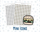 Burger - Fast Food - Lunch - Meal Planning - Planner Icon Sticker