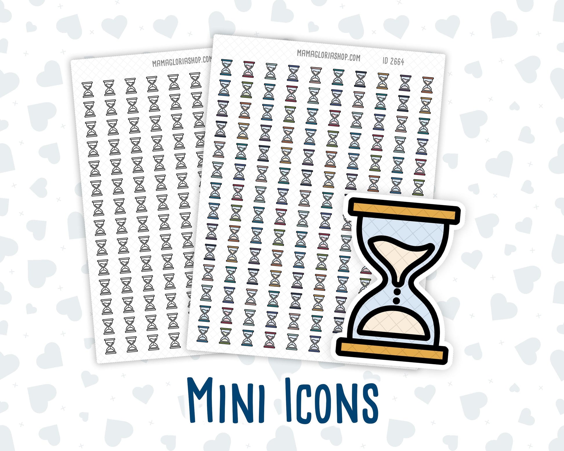 Waiting - Hourglass - Timer - Countdown - Planner Icon Sticker