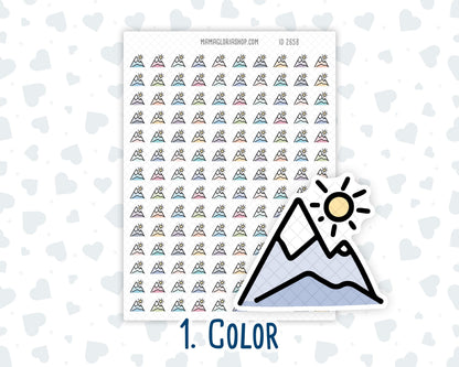 Travel - Mountains - Adventure - Hiking - Planner Icon Sticker