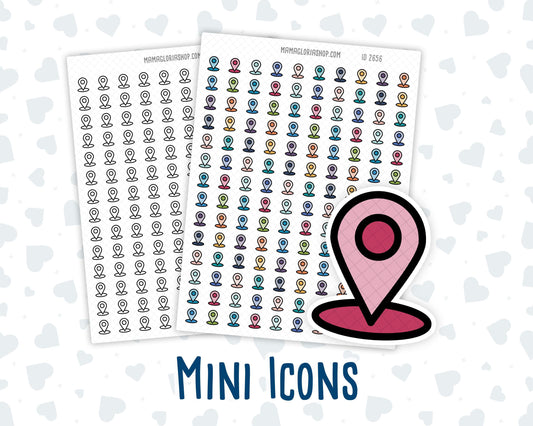 Location - Map Pin - GPS - Appointment - Planner Icon Sticker