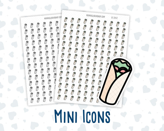 Burrito - Wrap - Lunch - Meal Planning - Planner Icon Sticker