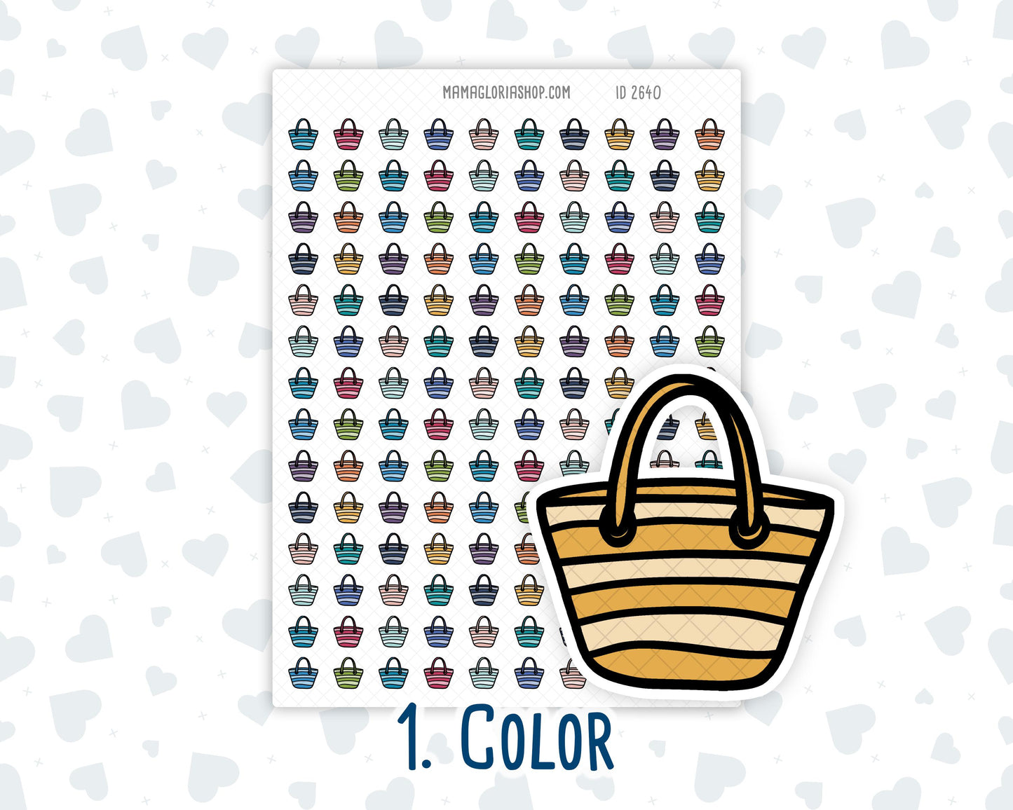 Beach Bag - Beach Day - Vacation - Summer - Planner Icon Sticker