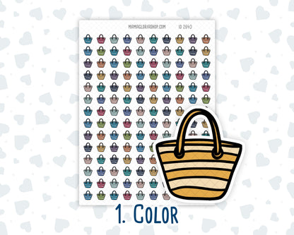 Beach Bag - Beach Day - Vacation - Summer - Planner Icon Sticker