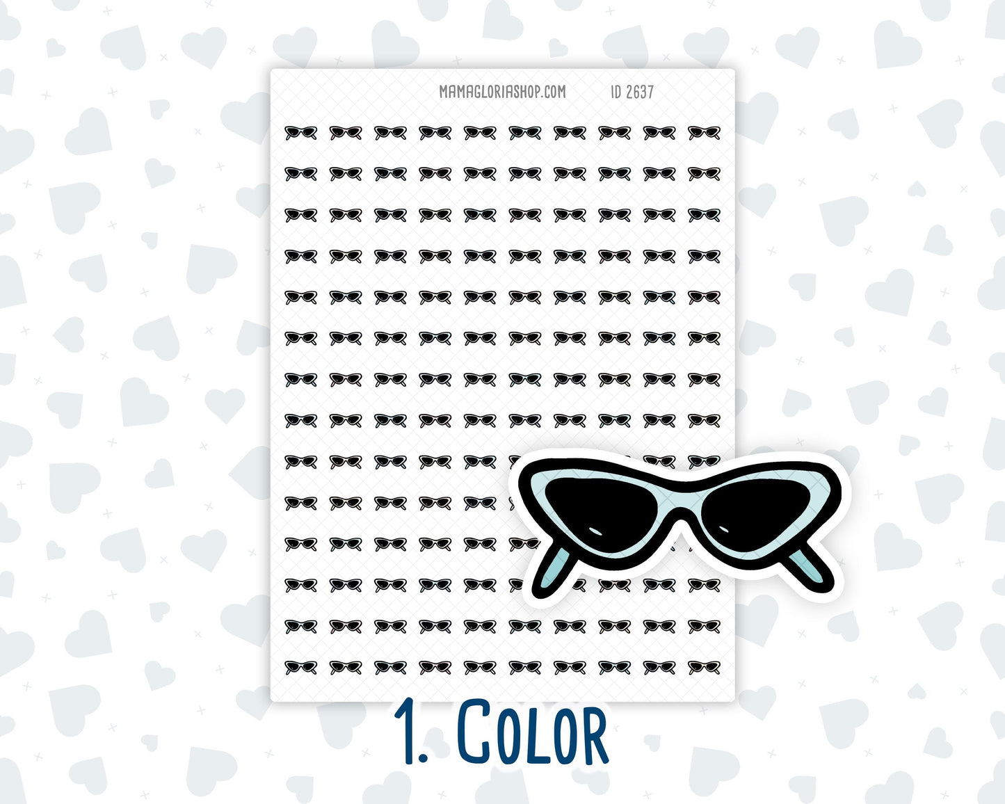 Sunglasses - Sunny Day - Summer - Vacation - Planner Icon Sticker