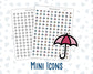 Umbrella - Rainy Day - Weather - Forecast - Planner Icon Sticker