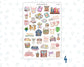 Bookish Life Sticker Pack | Reading Journal Stickers | Book Lover Planner Stickers | Cozy Reading Stickers