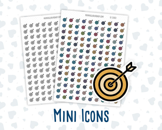 Goals - Target - Focus - Goal Setting - Planner Icon Sticker