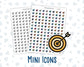 Goals - Target - Focus - Goal Setting - Planner Icon Sticker