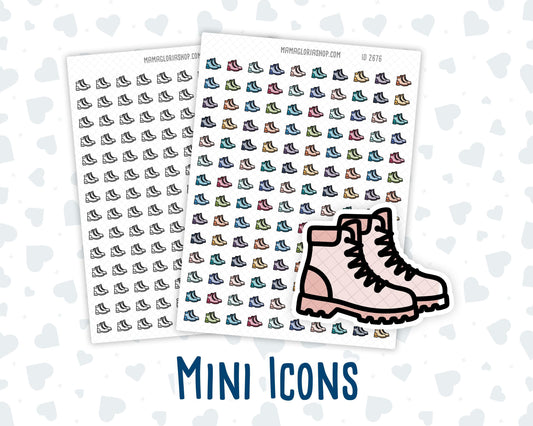 Hiking - Boots - Walking - Outdoor - Planner Icon Sticker