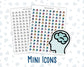Mental Health - Brain - Self Care - Therapy - Planner Icon Sticker