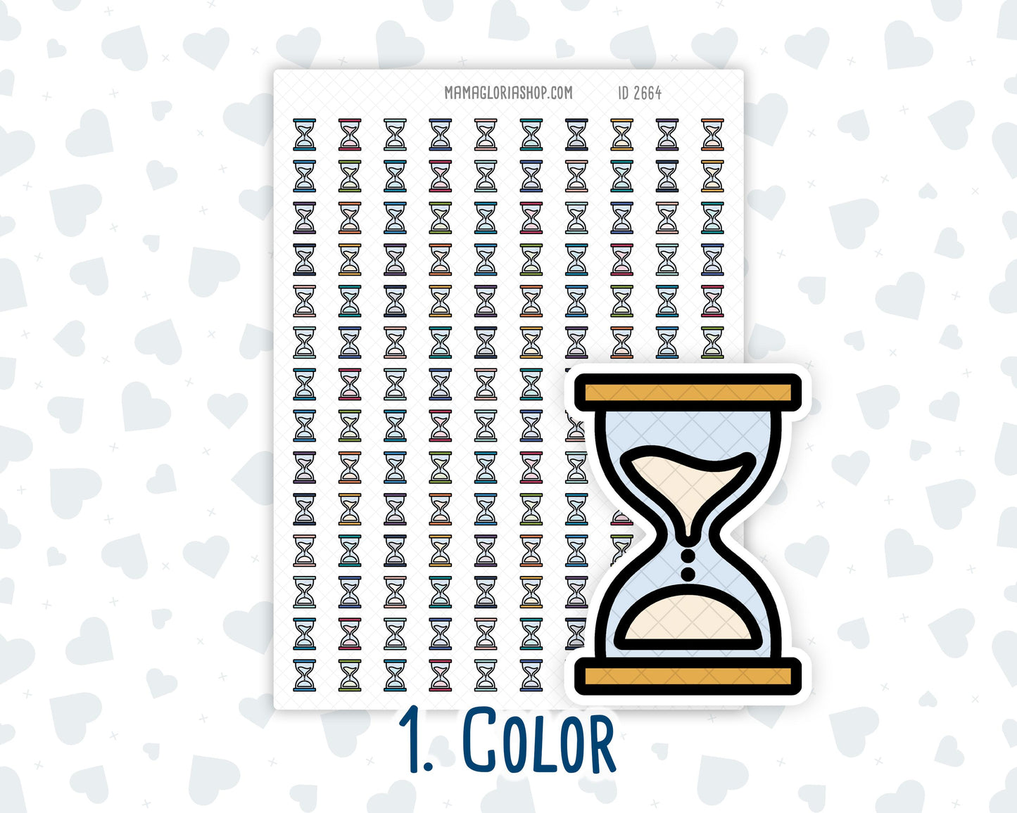 Waiting - Hourglass - Timer - Countdown - Planner Icon Sticker