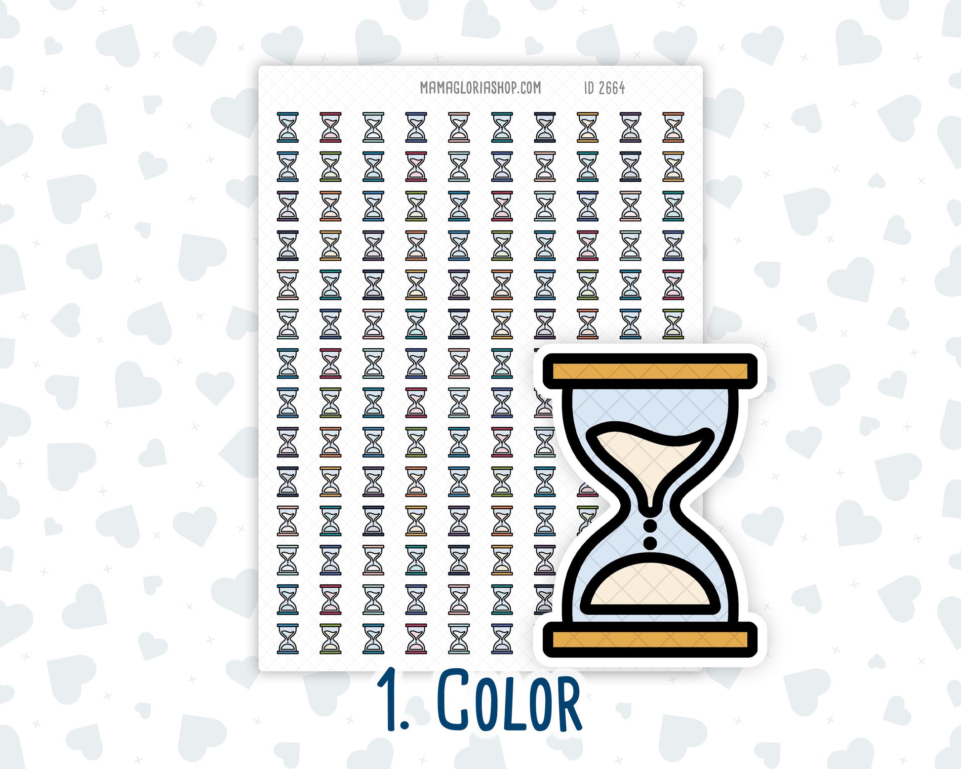 Waiting - Hourglass - Timer - Countdown - Planner Icon Sticker