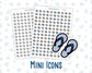 Beach - Flip Flops - Vacation - Summer - Planner Icon Sticker