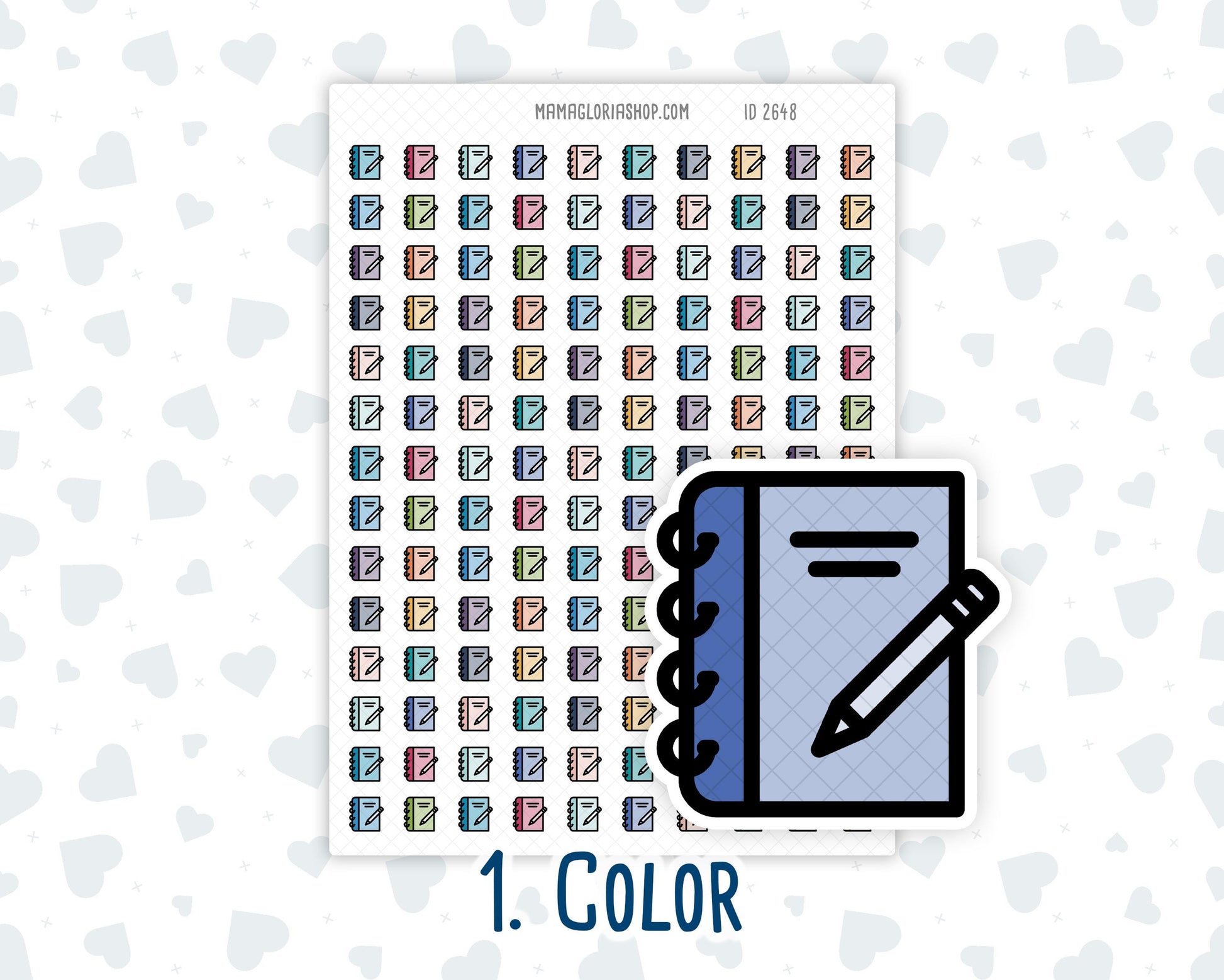 Notes - Notebook - Memo - Journal - Planner Icon Sticker