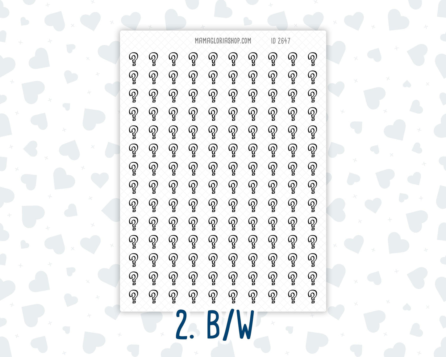 Question - Question Mark - Decision - Unsure - Planner Icon Sticker