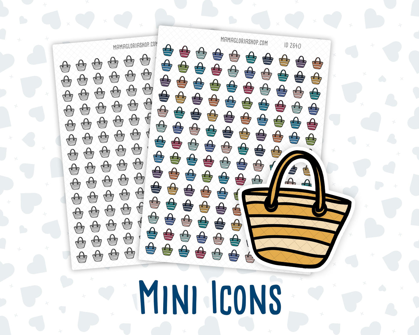 Beach Bag - Beach Day - Vacation - Summer - Planner Icon Sticker