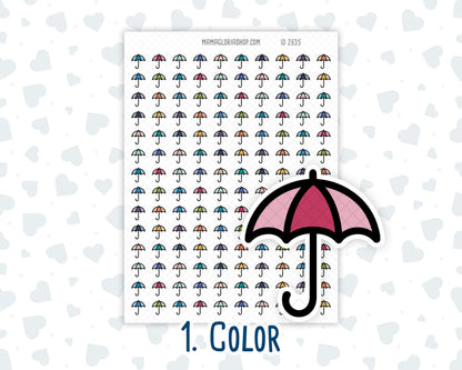 Umbrella - Rainy Day - Weather - Forecast - Planner Icon Sticker