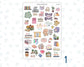 Bookish Life Sticker Pack | Reading Journal Stickers | Book Lover Planner Stickers | Cozy Reading Stickers
