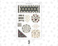 Gothic October - Halloween Planner Stickers, 9 Sheet Clipart Bundle, Victorian Dark Academia Journal Stickers