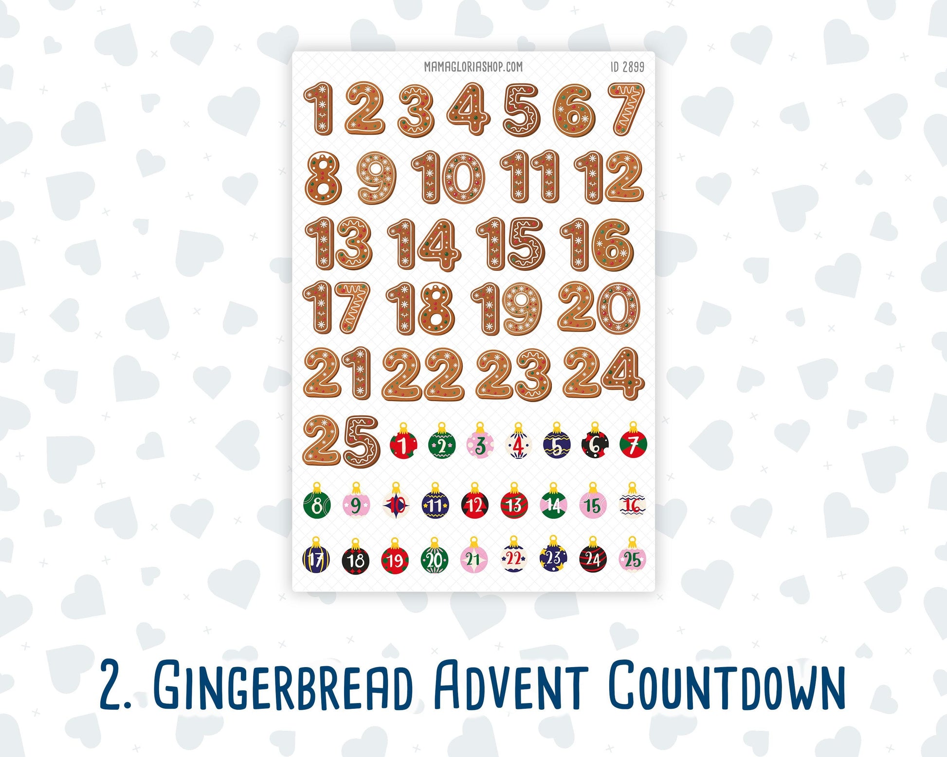 Christmas Journaling Stickers, Doodle Icons, Postage Stamps, Advent Countdown, 4-Sheet Pack for Planners & Scrapbooks