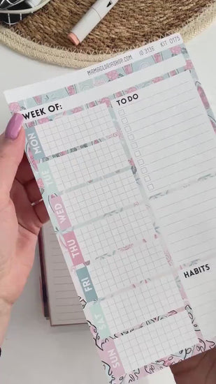 Kit 0184- Week At A Glance - Apple Cider - For 7x9 & A5 Planners - Notebooks - September- Autumn