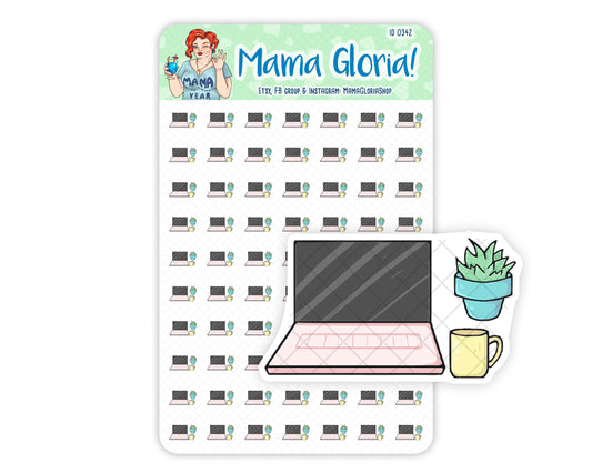 Work from home  stickers for planners, ID 0342