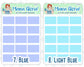 Half box stickers for planners, ID 0426/0427/0428/0429/0430/0431/0432/0433/0434/0435/0436/0437