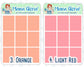 Full box stickers for planners, ID 0474/0475/0476/0477/0478/0479/0480/0481/0482/0483/0484