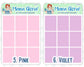 Full box stickers for planners, ID 0474/0475/0476/0477/0478/0479/0480/0481/0482/0483/0484