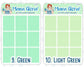 Full box stickers for planners, ID 0474/0475/0476/0477/0478/0479/0480/0481/0482/0483/0484