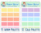 Half box stickers for planners, ID 0426/0427/0428/0429/0430/0431/0432/0433/0434/0435/0436/0437