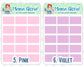 Half box stickers for planners, ID 0426/0427/0428/0429/0430/0431/0432/0433/0434/0435/0436/0437