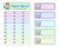 Weight tracker for planners, ID 0542/0543/0544