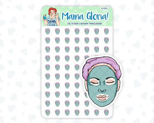 Face mask stickers for planners, ID 0045/0565/0566