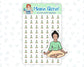 Yoga stickers for planners, ID 0067/0571/0572