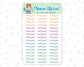 Weekly goals script stickers for planners, ID 0558/0559