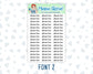 Planner Time - Script Stickers For Planners - Erin Condren - Happy Planner-  ID 1346, 1347, 1348